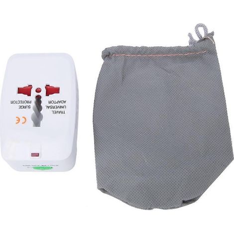 Flammhemmender ABS-Reiseadapter mit USB-Anschluss, international, 100–240 V Wechselstrom, 10 A