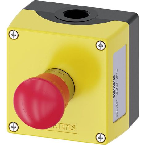 Siemens 3SU1851-0NB00-2AA2 BOUTON ARRET D'URGENCE + Boîtier (1/3)