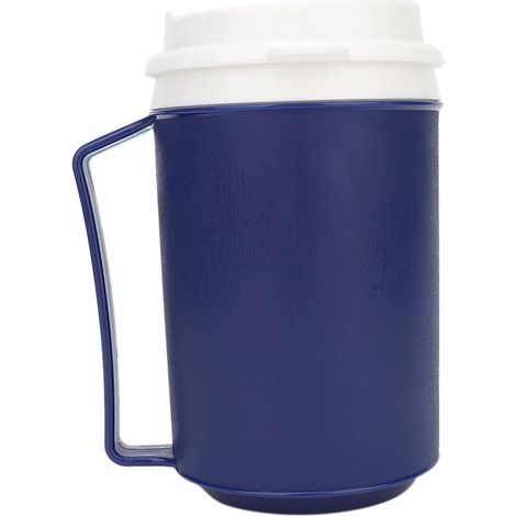 Gobelet isotherme pour boissons chaudes et froides, avec couvercle à paille, idéal pour personnes âgées. (1/5)