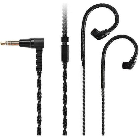 Câble pour casque audio OFC 5N, 8 fils, connecteur MMCX 2 broches 0,78 mm, prise jack 3,5 mm