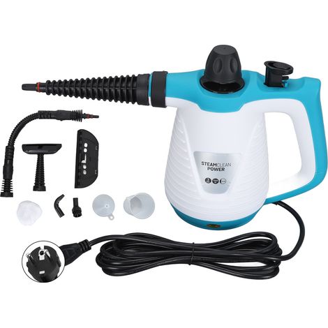 Nettoyeur vapeur portable 350 ml, chauffe rapide, efficace et portable, idéal pour hotte aspirante, cuisine et salle de bain. Prise UE 250 V. (1/5)