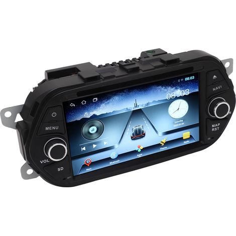 Autoradio 7 pouces Écran Tactile Android 12 WiFi Bluetooth GPS Navigation Carplay Sans Fil Compatible FIAT TIPO EGEA (1/5)