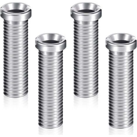 Lot de 4 vis pour panier, vis pour bouchon d'évier en acier inoxydable 45 mm, accessoires de fixation, vis pour boulon d'évier, vis pour bouchon de crépine d'évier (1/5)