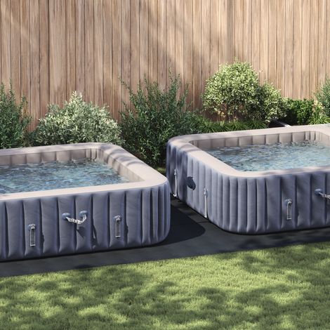vidaXL Tapis de piscine Noir 750 x 372 x 0,1 cm Tissu non tissé