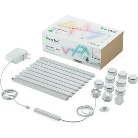 Set de 9 lignes LED Nanoleaf Lines Starter Kit - Contrôleur inclus (1/5)