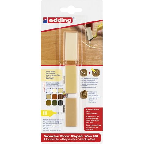 Edding Holzboden-Reparaturwachs-Set 8902 fichte-kiefer Wachs