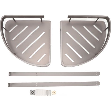 2-stufiges Eckduschregal, Wandorganizer, Hängeregal für Bad und Toilette. (1/5)