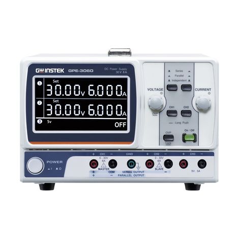 Fuente de alimentación GW Instek GPE-3060 30 V 6 A 3 salidas