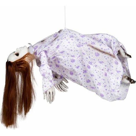 My Other Me Diabolischer Puppen Dekor Halloween weiß 65 cm
