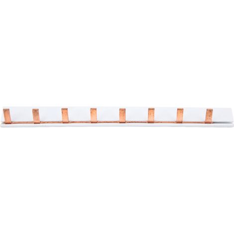 Barre de peignage pour disjoncteurs, bornier en cuivre pur PVC, 8 canaux, pour écoles, hôpitaux, hôtels, domicile. (1/5)