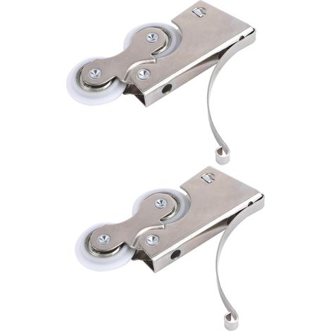 pour portes coulissantes roulettes de meuble en 2 pi ces (1/5)