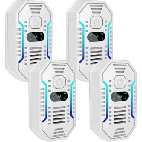 Ultrason Anti Moustique, 4 Pack Ultrason Souris et Rats & Insectes Répulsif Électronique, Répulsif Ultrason pour Anti Souris, Rats Fourmis Araignées Moustiques (1/4)