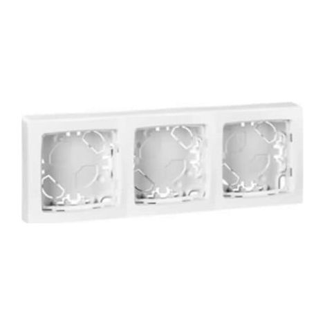 Marco 3 elementos blanco Legrand Oteo 086093
