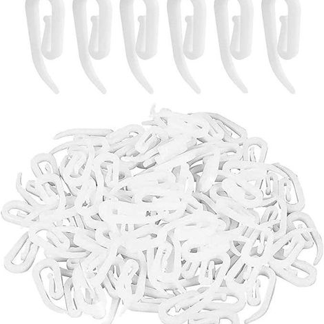 Cloud hooks, retail curtain fixing hooks, POM plastic hooks, curtain pulley beaded hooks (20 pieces) (1/5)
