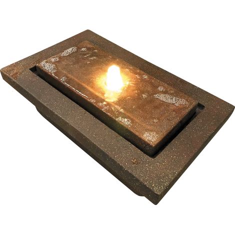 Granimex Pflanzkasten Quadro mit verschiebbarem Quelleinsatz inkl Pumpe und LED-Beleuchtung