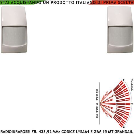 Rilevatore Magnetico Wireless Fr. 433,92 MHz Sismico Regolabile Tre Pezzi Con Ingresso Sensori Antifurto Remoti NC Contaimpulsi Per Switchallarm Codice SecurLysa Anticollisione Rileva Trapano e Scasso (1/5)