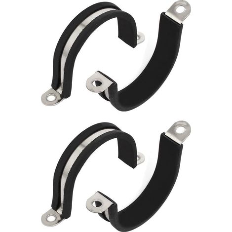 40 mm diamètre en caoutchouc U-formige 304 Edelstahl-Rohrschelle Schlauchschelle 4-tlg (1/3)