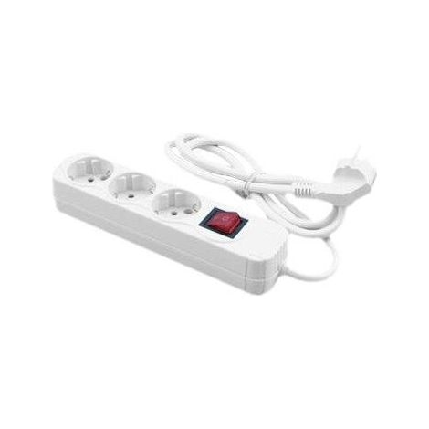 MediaRange MRCS205 multipresa bianca 3 prese 3500W