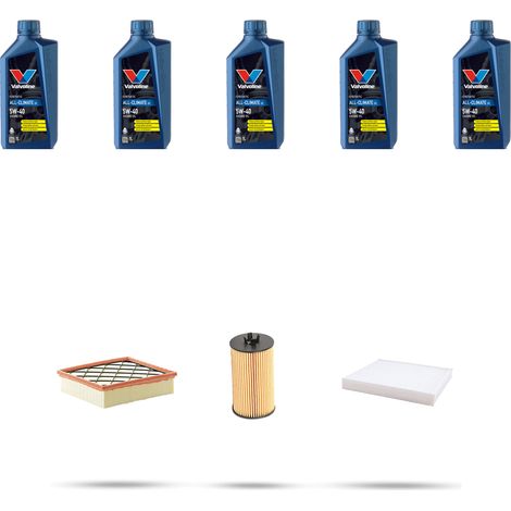 Kit tagliando 3 FILTRI e 5L OLIO compatibile con Opel Astra J ,GTC,SW 1.6 16v Turbo 132kw Dal 2009 (1/5)