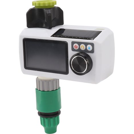 Automatischer Bewässerungsregler mit Solarregensensor, G3/4-Außengewinde und Gartensprenger. Bitte geben Sie in den Bestellhinweisen an, dass das Gerät in einem PE-Beutel verpackt werden soll. (1/5)