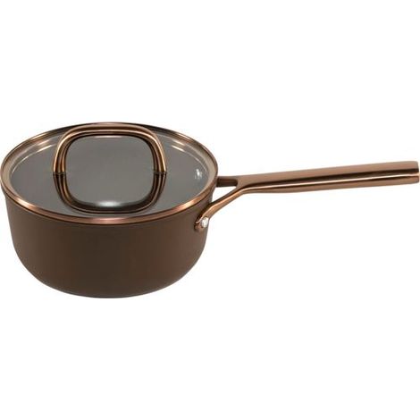 ZWILLING Milano Stieltopf mit Glasdeckel 18 cm, Braun