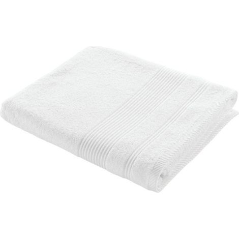 Drap de Bain "Tendresse" 90x150cm Blanc (1/4)