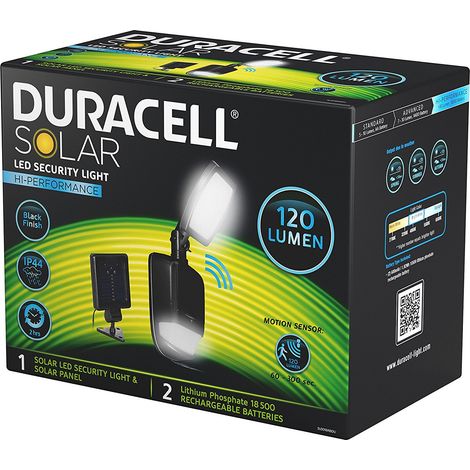 Faretto Regolabile Solare Led Con Sensore - mm.386x128x50 - 120 lumen (1/2)