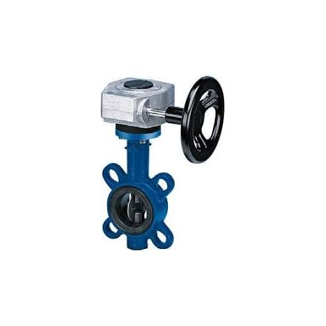 Zesa Zw.Fl.Absperrklappe DN125 PN6/10/16 GGG40 Scheib.GGG40DM bes EPDM Getr.m.Hr.