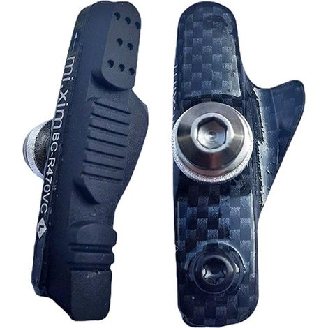 Convient aux plaquettes de frein de vélo de route de 55 mm, fabriquées en alliage d'aluminium avec support en caoutchouc. (1/5)