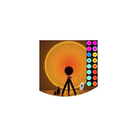 Sonnenuntergangslampe, Sonnenuntergangsprojektionslampe auf Stativ (16 Farben) (1/4)