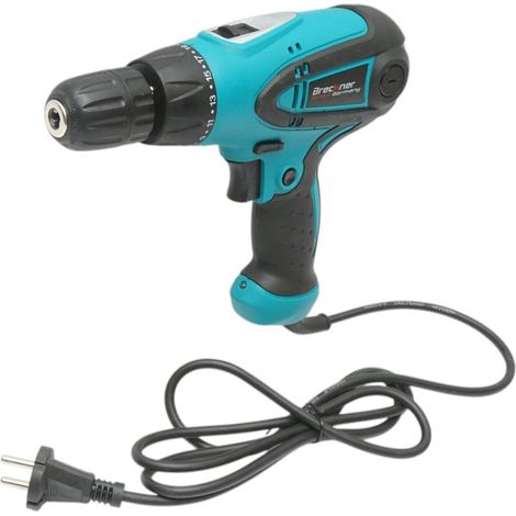Trapano e avvitatore con indicatore LED 350W, 220V, coppia 20Nm, mandrino autoserrante 10mm, velocità 0-1000rpm Breckner Germany