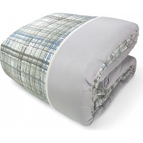Trapunta Invernale Tirolese Texture Beige - Piumone Letto Microfibra Anallergica 300gr - Made in Italy Calda Cm. 220x260