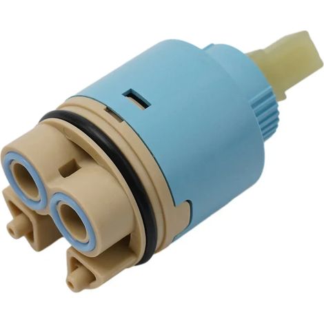 (35 mm - Chine continentale) Compatible avec la plupart des robinets d'évier, mitigeurs à levier, cartouches pour salle de bain et cuisine, disque céramique 35/40 mm, raccords durables (1/5)
