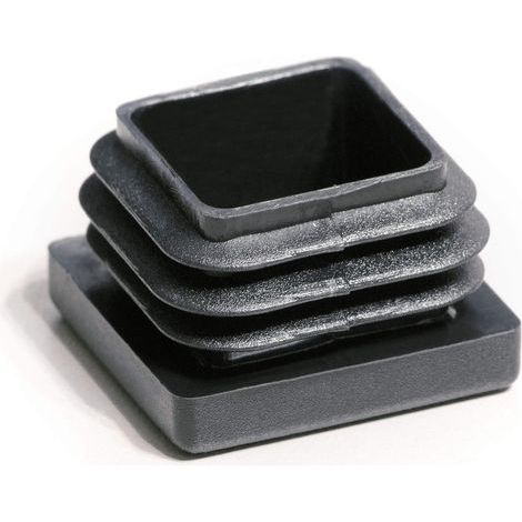 Lot de 4 Bouchon à lamelles, 19 x 19 mm, Plastique polyéthylène, Pour tube carré, Meuble, Protection sol (1/5)