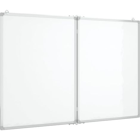 Lavagna magnetica per scuola casa ufficio pieghevole 120 x 100 x 17 cm alluminio 020045516