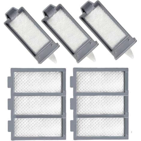 3 filtres à pollen réutilisables et 6 filtres ultrafins jetables, compatibles avec les ventilateurs Philips DreamStation série 2 (1/5)