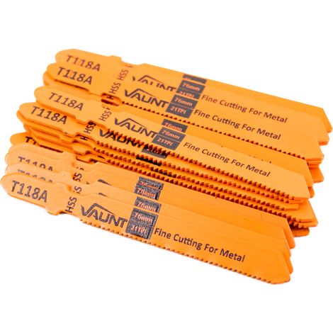 Vaunt Fine Metal Cutting T118A Jigsaw Blades - Pack of 25 Thin Steel Aluminium (1/5)