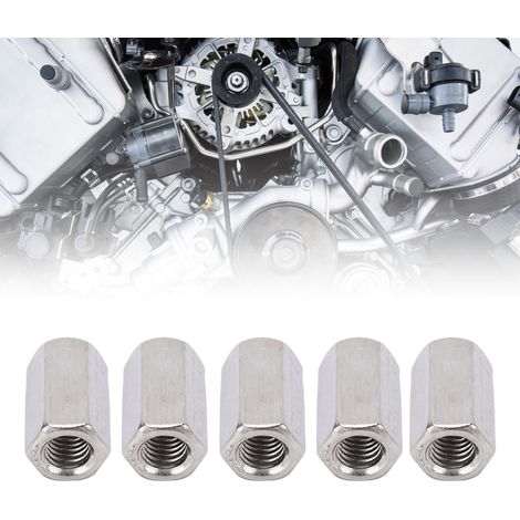 Écrou de raccordement hexagonal M121,75-19-L35mm en acier inoxydable 304 (1/5)