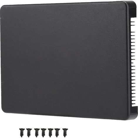 Boîtier pour Disque Dur mSATA SSD vers IDE 2.5 pouces - Convertisseur PATA/IDE Port Parallèle (Noir) (1/5)