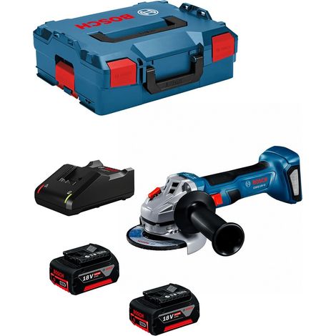 Amoladora Angular Bosch GWS 18V-8 azul 2x5.0Ah