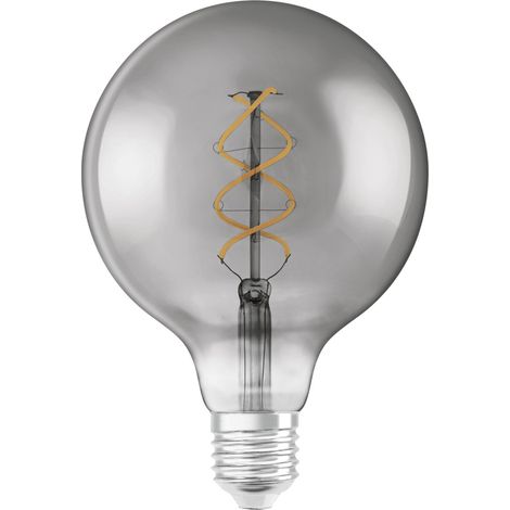 Globo LED Ed.1906 125mm Claro Filamento Espiral Humo 5w15 E27 - Osram (1/5)