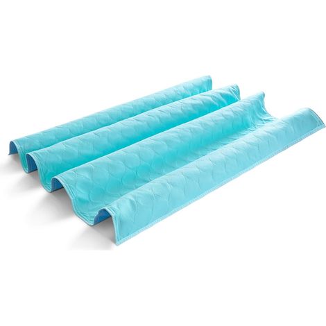 Lot de 2 protège-matelas lavables Aidapt VM842D pour incontinence, avec rabats de serrage, 1350x850x3mm (1/3)