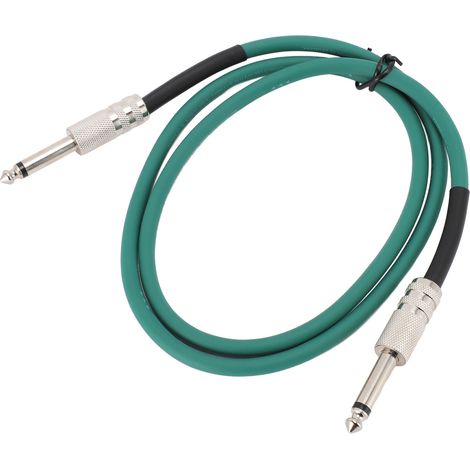 Câble de guitare électrique 6,35 mm (1/4 pouce) avec réduction du bruit, installation facile, pour claviers, amplificateurs et tables de mixage, 10 m / 32,8 pi (1/5)