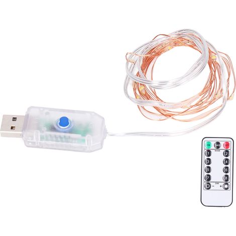 Guirlande Lumineuse LED 8 Modes avec Télécommande pour Décoration Intérieur Extérieur Noël (1/5)
