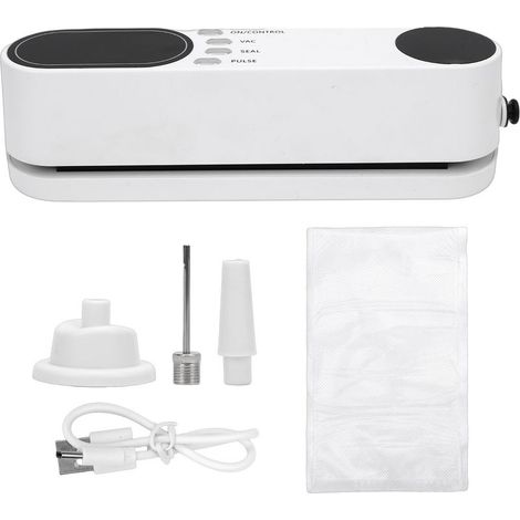 Machine à sceller sous vide rechargeable 60KPa automatique portable 3 températures étanchéité thermique sac alimentaire conservation (1/4)