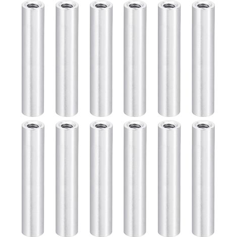 12Pcs Entretoise Filetée M3 en Aluminium 3x5x27mm Argent Métallisé (1/5)
