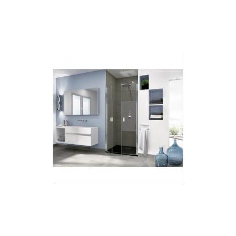 Paroi de douche portes pivotantes Smart OT 2P Kinedo 77 à 81cm