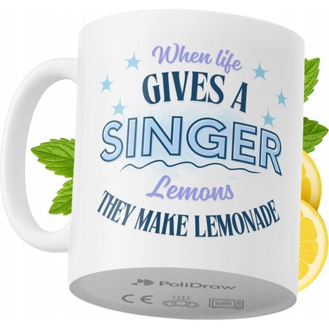 Lustige Kaffeetasse mit witzigem Textdesign für Sängerinnen und Sänger – ideal für Geburtstage, Namenstage, Feiertage und besondere Anlässe. Hochwertige Tasse für Zuhause, Büro und Arbeit. Farbe: Weiß (1/5)