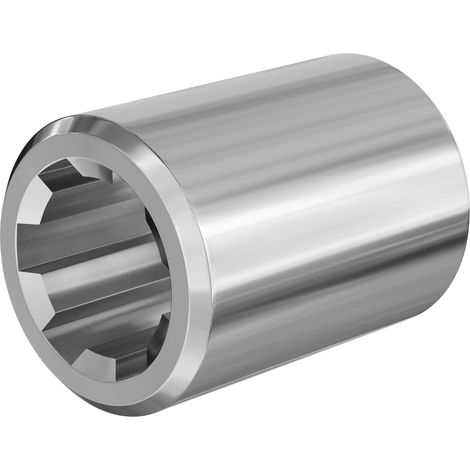 Manchon pour Arbre de transmission Arbre cannelé Type C 80 mm 1 3/4" 6 Dents 6 Rainures Tracteur