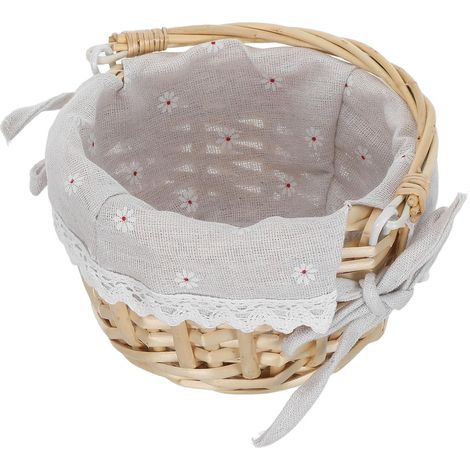 Panier en Osier pour Garçon et Filles avec Anse Pliable, 16cm (1/5)